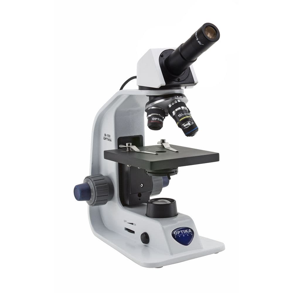 Microscope fond clair avec régulateur automatique de luminosité ALC 400x à 1000x – Optika