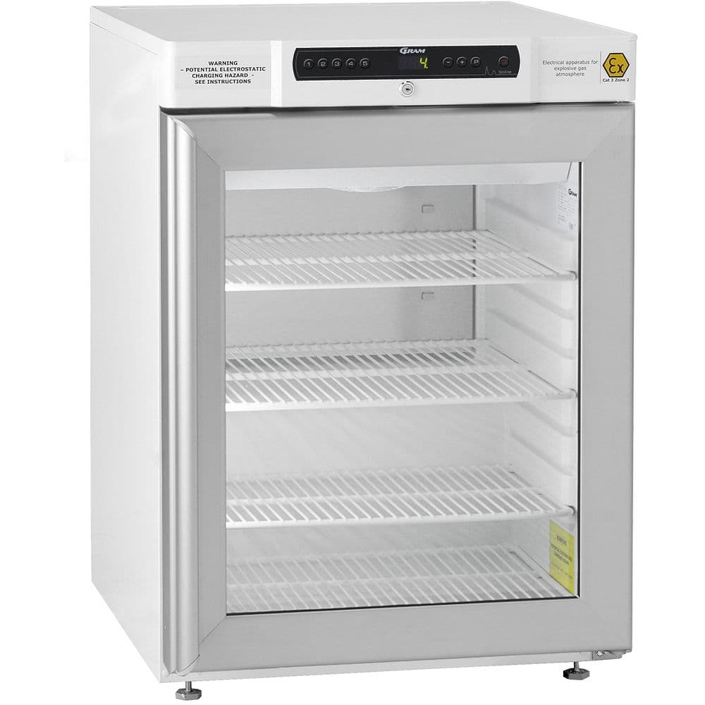 Réfrigérateur scientifique ventilé à porte vitrée 125 à 583 litres certifiable COFRAC – Gram