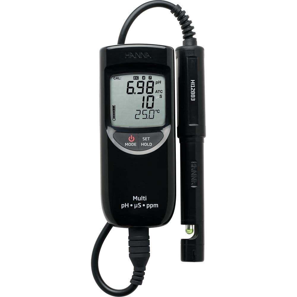 Analyseur multiparamètre étanche pH / conductivité / TDS 991300 et 991301 – Hanna Instruments