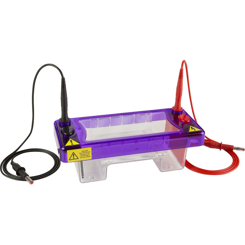 Mini-cuve d'électrophorèse horizontale pour gels de 7 cm, 32 à 64 puits – Cleaver