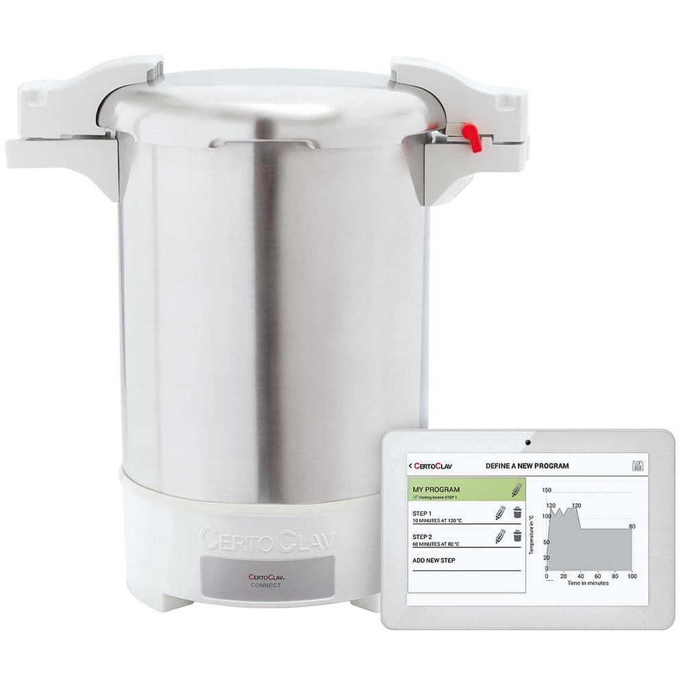 Autoclave de paillasse automatique à tablette tactile 18 litres – Certoclav