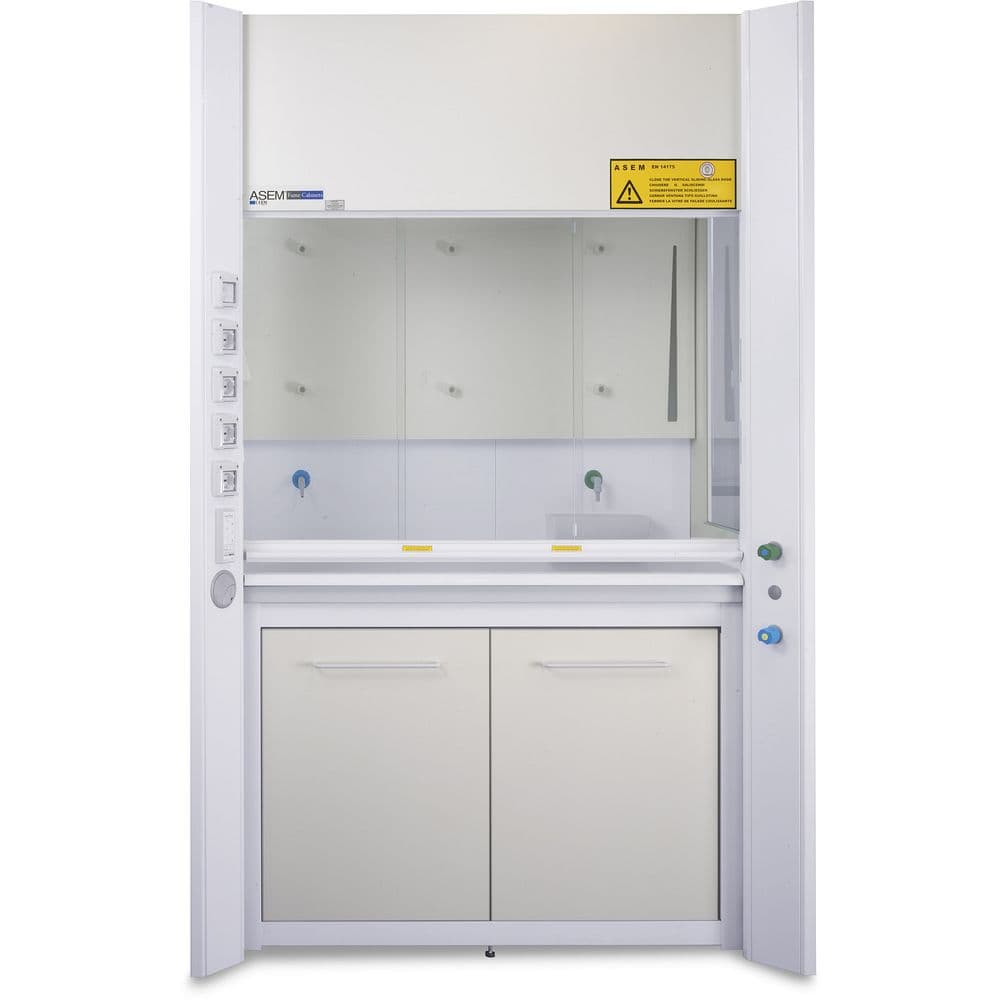Sorbonne de laboratoire autoportante classes M0, M1 et PVC 1 200 à 2 400 mm – ASEM