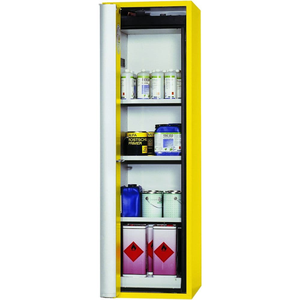 Armoire de sécurité à portes pliantes pour produits inflammables, 90 min, 600 et 1 200 mm – Asecos