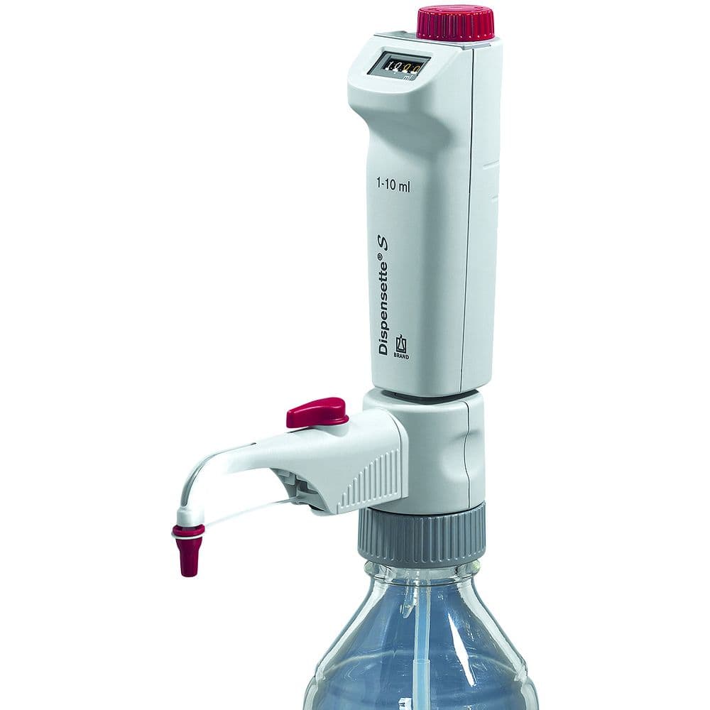 Distributeur répétitif digital Dispensette S et S Organique avec soupape de purge 0,1 à 50 ml – Brand