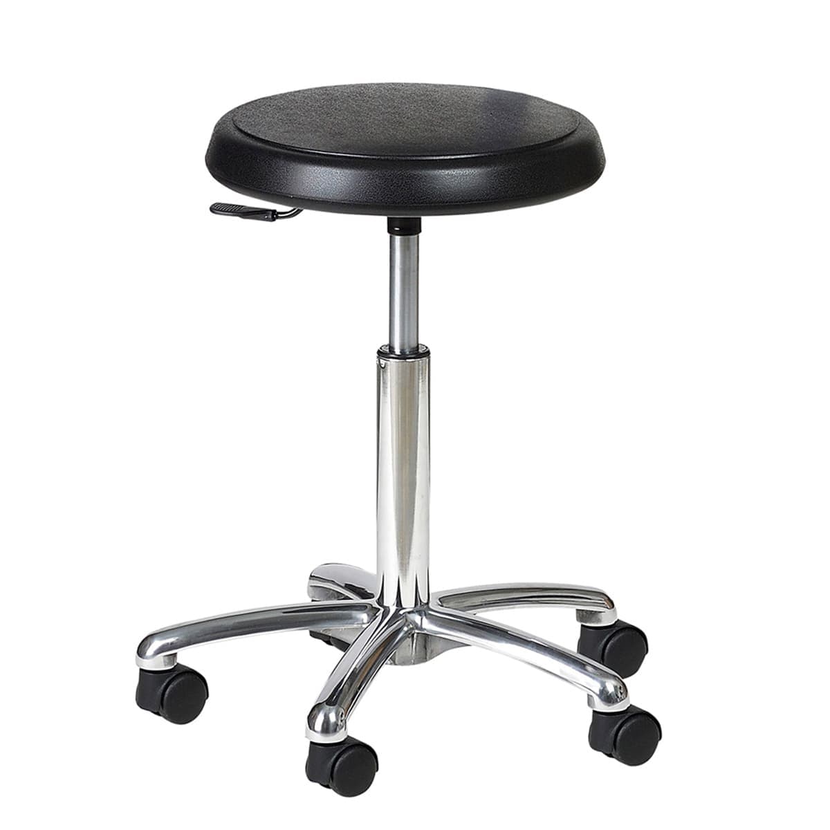 Tabouret polyuréthane, base aluminium